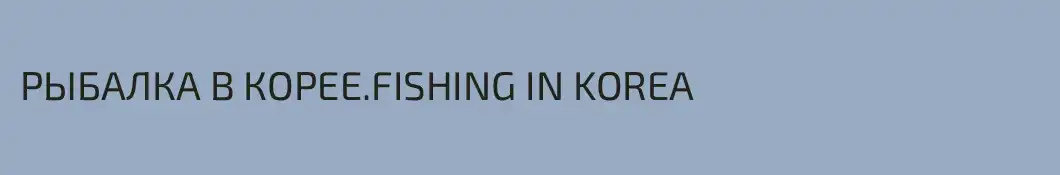 РЫБАЛКА В КОРЕЕ.FISHING IN KOREA